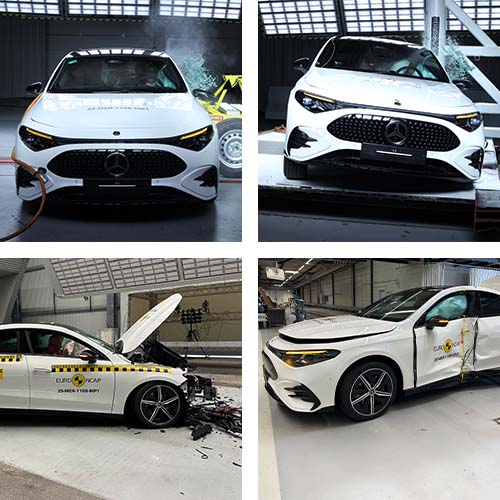 Eleito carro mais seguro de 2025: o Mercedes-Benz CLA recebeu as melhores notas do Euro NCAP.